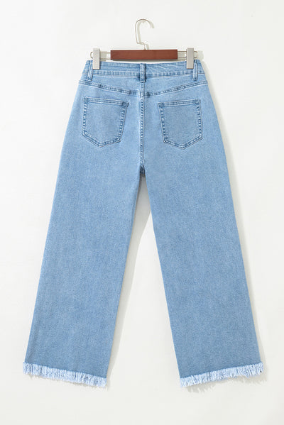 European And American Leisure Versatile High Waist Zipper Jeans