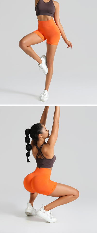 Outdoor Seamless Yoga Shorts Hip Lifting Fitness