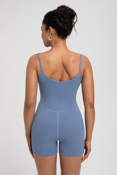 Women's Athletic Jumpsuit NlLlT Strap Nude-Look