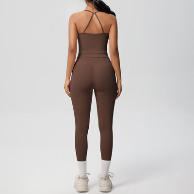 Back Tight Exercise Yoga Clothes Suit