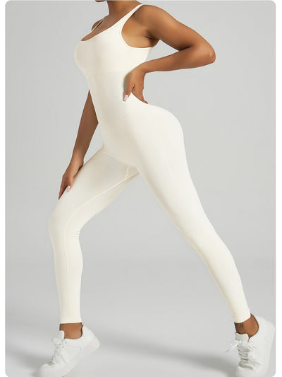 Nude Feel Yoga Jumpsuit Women's Beauty Back Fitness Sports Jumpsuit