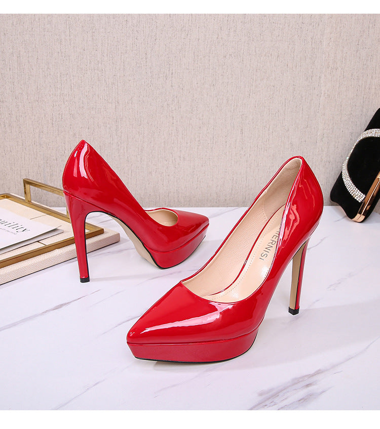Pointed Toe Catwalk Fashion Career Stilettos High Heels
