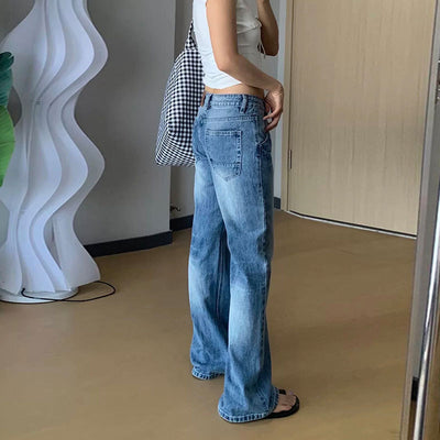 American Retro Flared Jeans For Women In Spring And Autumn