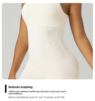 Nude Feel Yoga Jumpsuit Women's Beauty Back Fitness Sports Jumpsuit