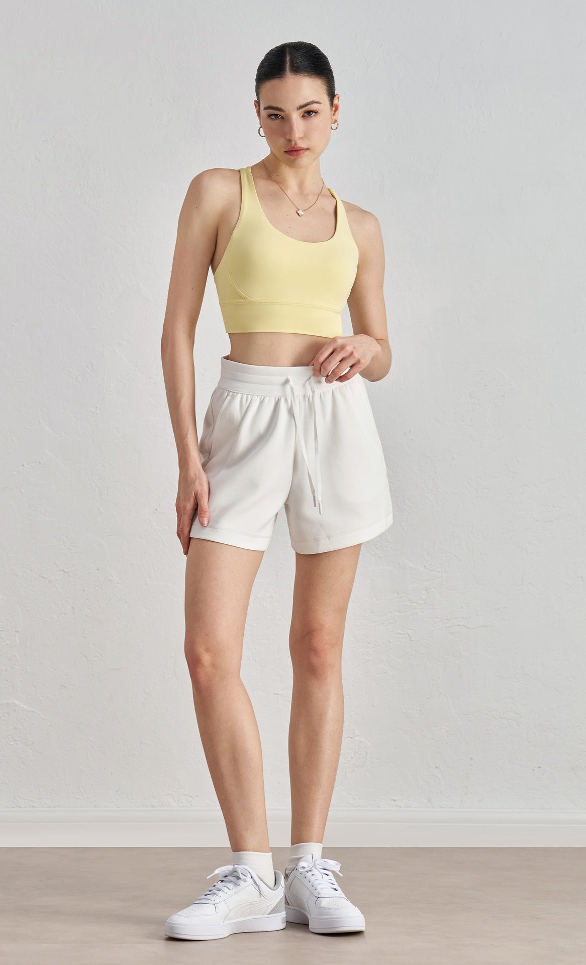 Air Layer Loose And Simple Yoga Shorts
