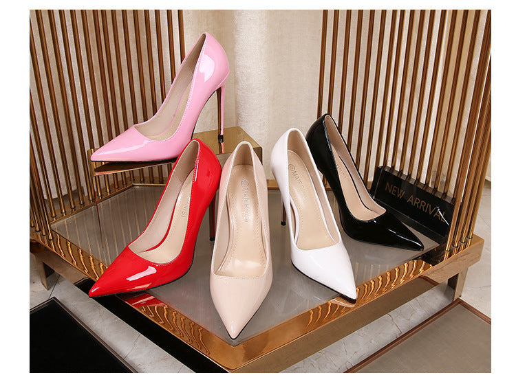 Large Size Pointed Toe 12cm Stiletto Heel High Heels