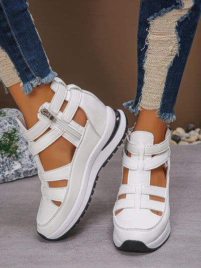 Women's Close-toed Hollow-out Sandals Summer Fashion Platform Shoes