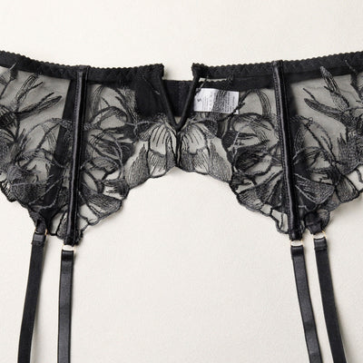 Embroidered Hollow-Out Bra Set Lingerie For Intimate Moments