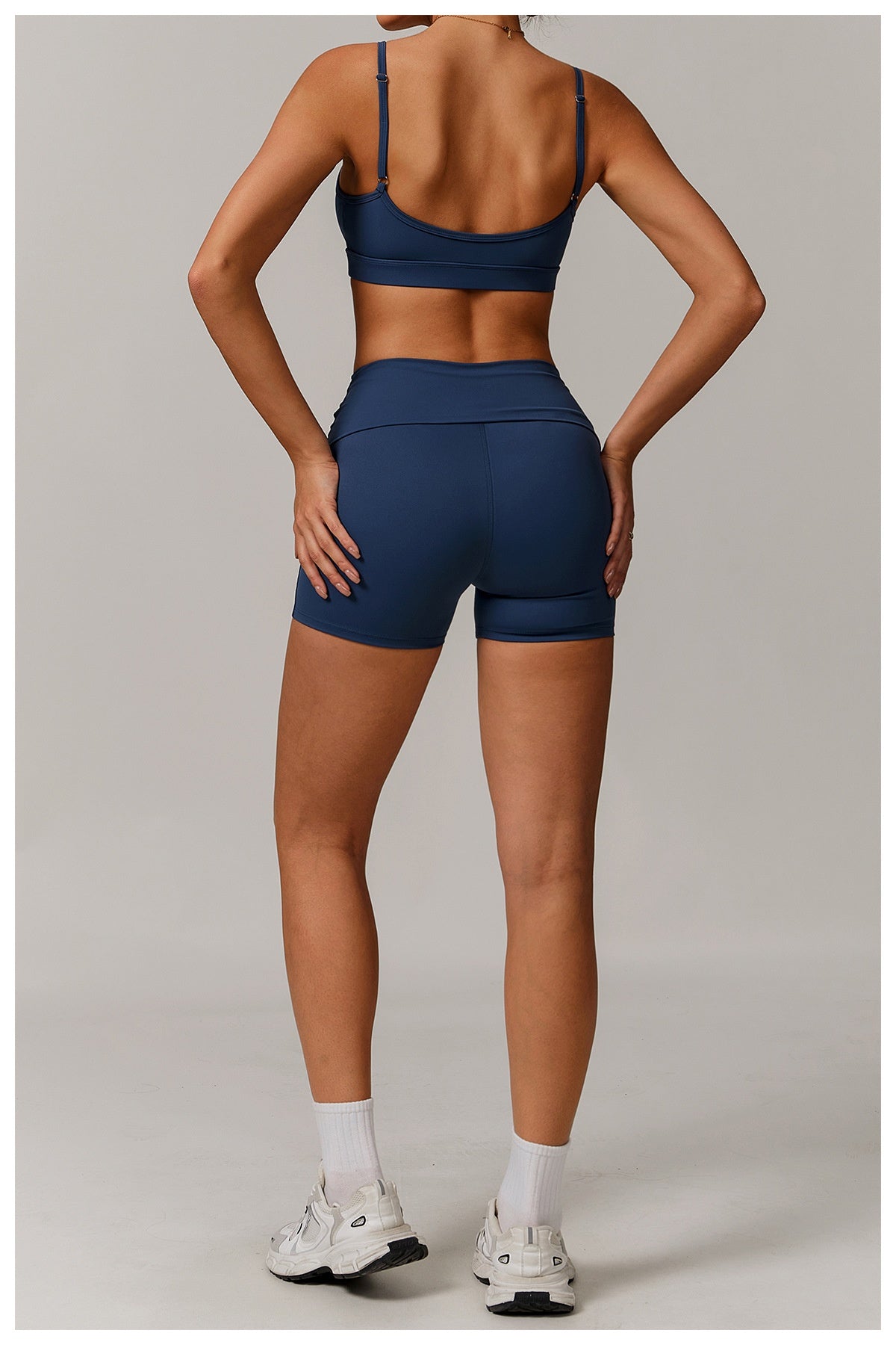 Fold High-waist Quick-drying Yoga Shorts Women's Sports