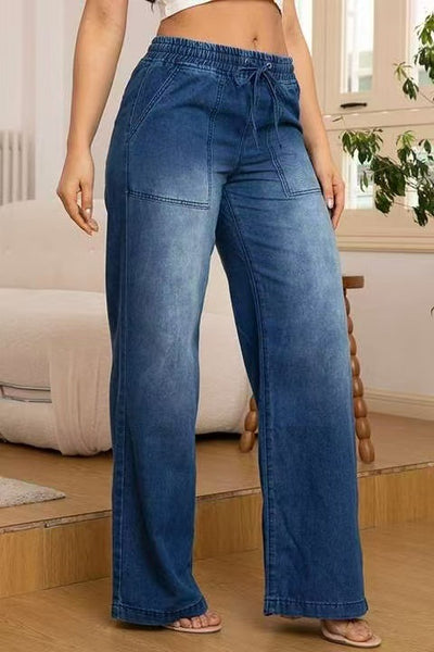 Women's Casual Slim Fit All-matching Straight Jeans