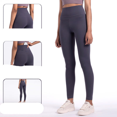 Sports Leggings Nude Feeling Pocket Lulu Yoga Fitness Pants