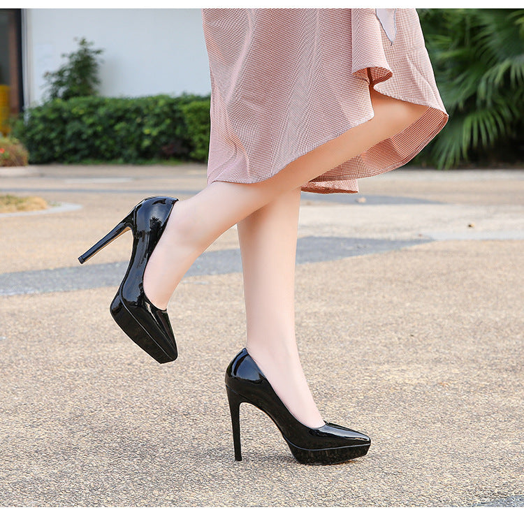 Pointed Toe Catwalk Fashion Career Stilettos High Heels
