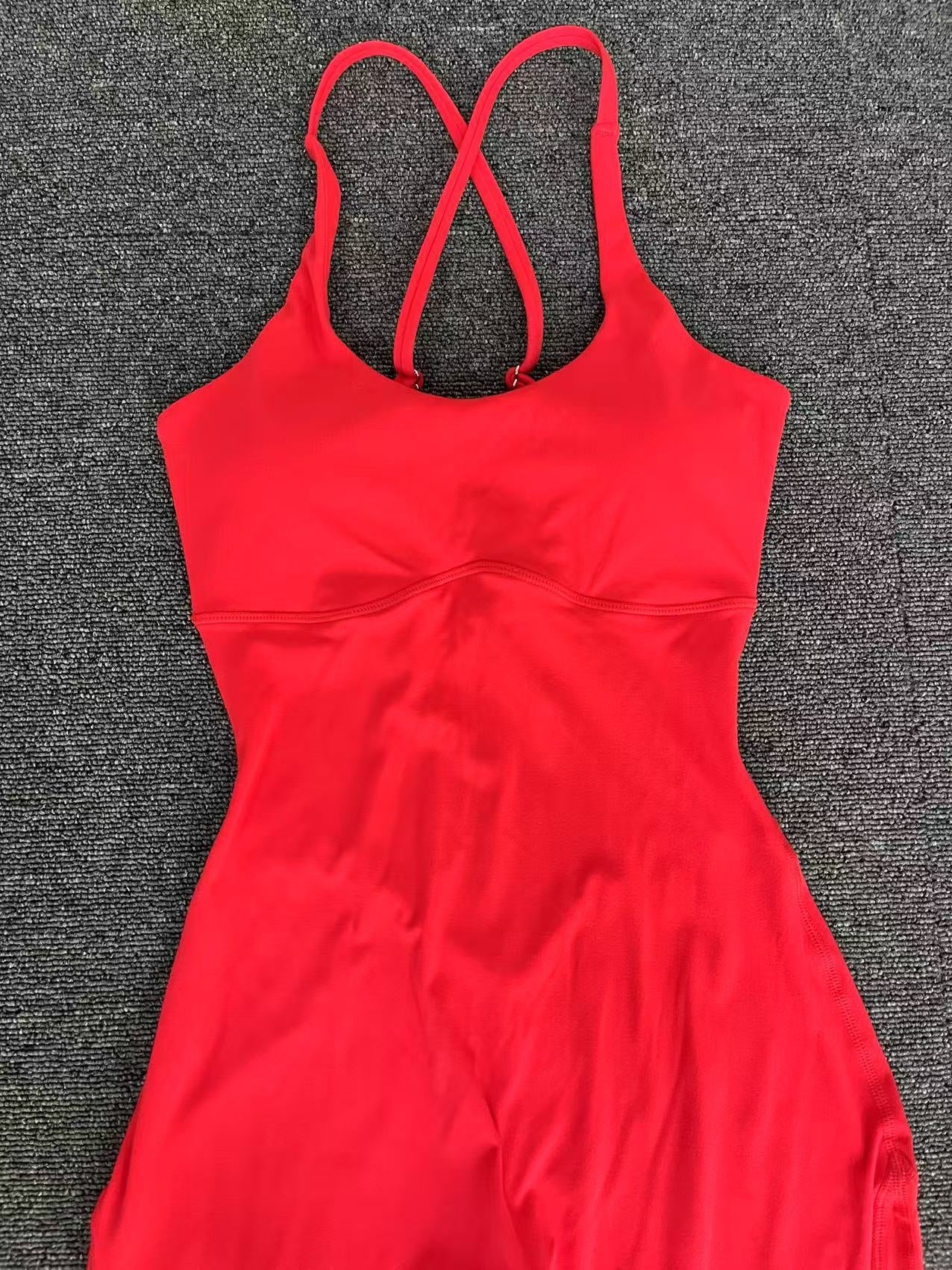 Women's Solid Color Casual Cross Back Summer Jumpsuit