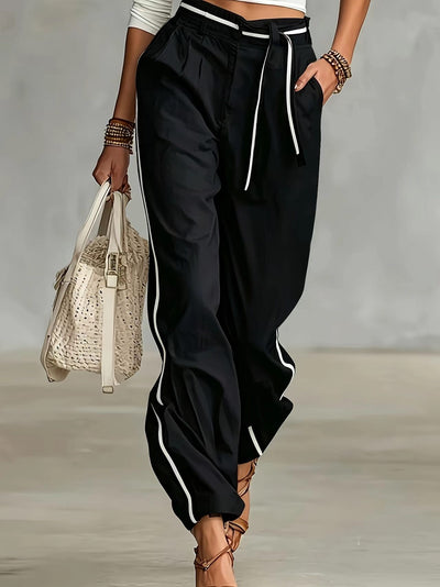 Womens Fashionable Casual Loose-fitting Versatile Trousers