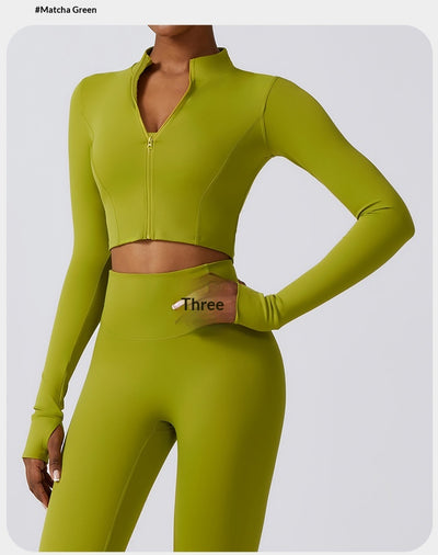 Slim-fit Fitness Long-sleeve Jacket Quick-dry Yoga Wear