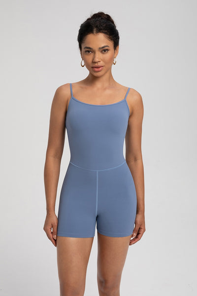Women's Athletic Jumpsuit NlLlT Strap Nude-Look
