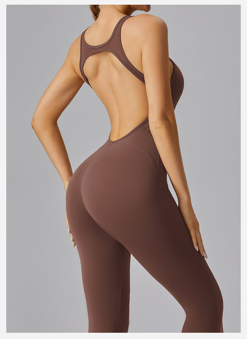 European And American Backless Sleeveless Jumpsuit Women
