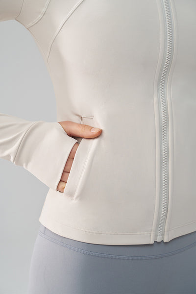 Thickened Thin Fleece Autumn And Winter Fingerless Yoga Top