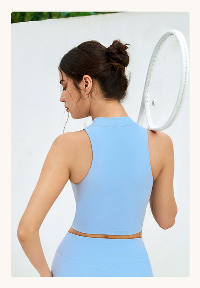 Quick-drying Sleeveless Vest Brocade Nude Feel Yoga Bra