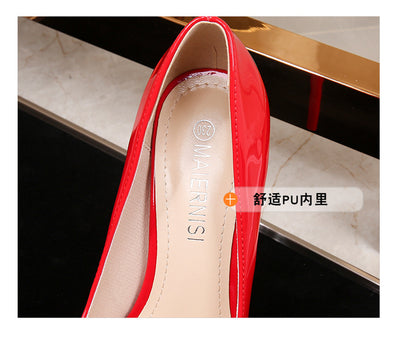 Large Size Pointed Toe 12cm Stiletto Heel High Heels