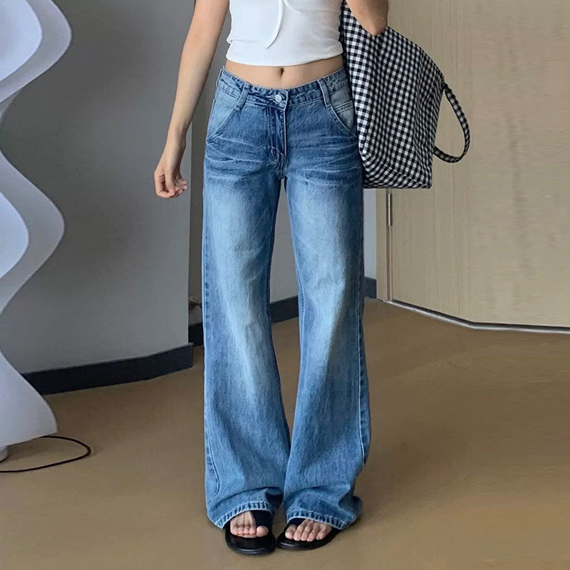 American Retro Flared Jeans For Women In Spring And Autumn