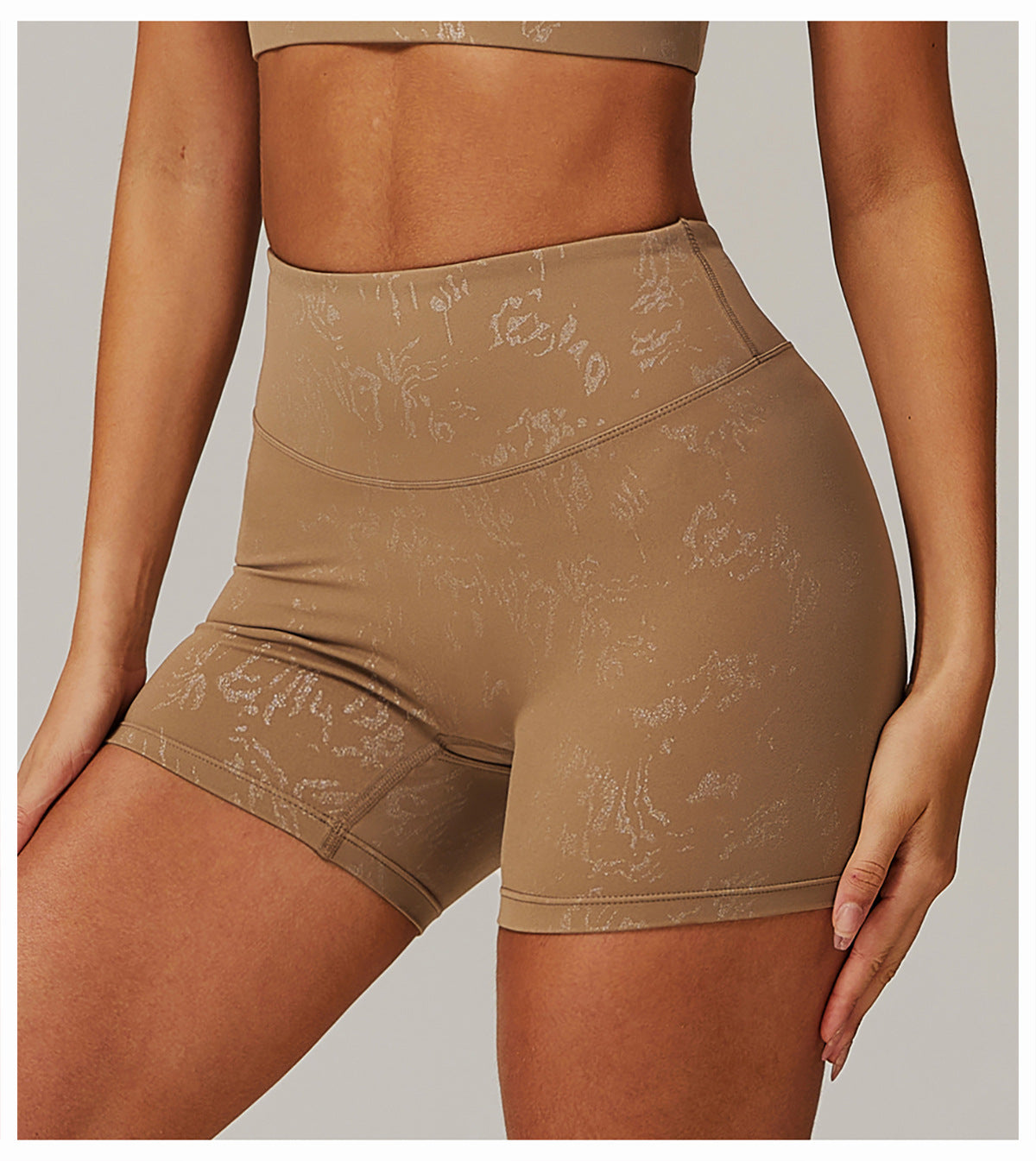 Women's Bronzing Casual Tight Yoga Shorts