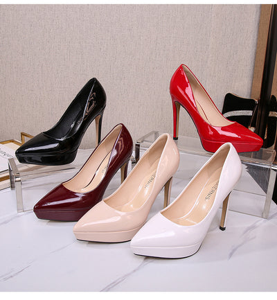 Pointed Toe Catwalk Fashion Career Stilettos High Heels