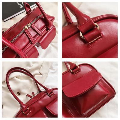 Multi-pocket Design Shoulder Bag Fashion Versatile Square Handbags Women Underarm Bags