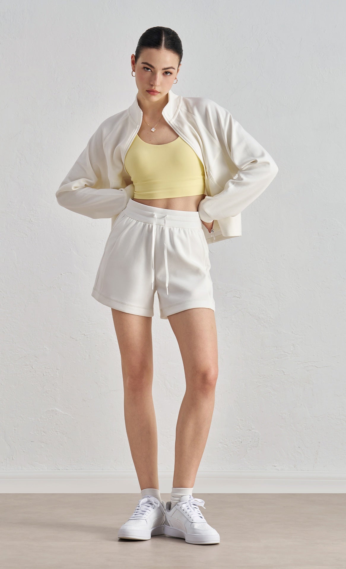 Air Layer Loose And Simple Yoga Shorts