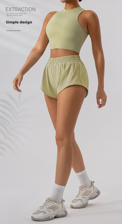 Women's Loose High Waisted Yoga Shorts