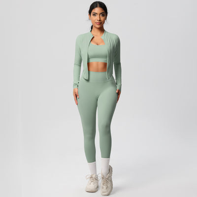 Outdoor Sports Tight-fitting Yoga Outfit Set
