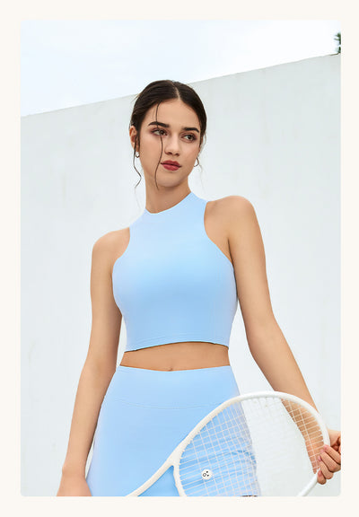 Quick-drying Sleeveless Vest Brocade Nude Feel Yoga Bra