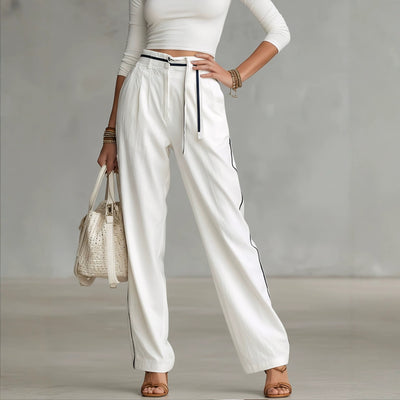 Womens Fashionable Casual Loose-fitting Versatile Trousers