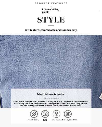 Women's High Waist Casual Loose Solid Color Jeans
